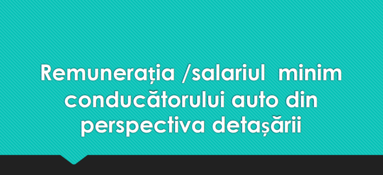 Petrica Horga_Remuneratia soferi