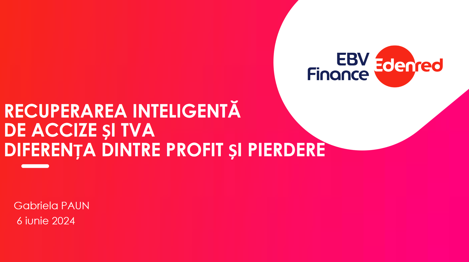 EBV Finance presentation